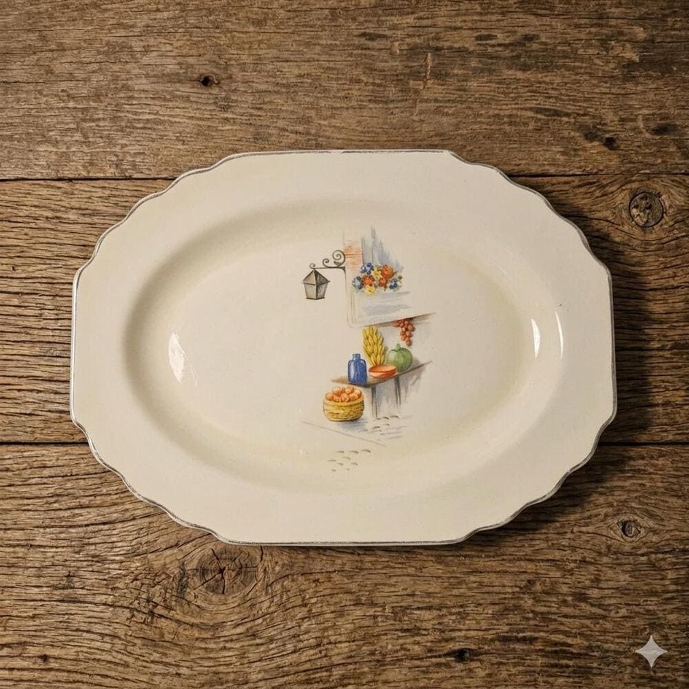 Vintage W.S. George Lido Canarytone Platter